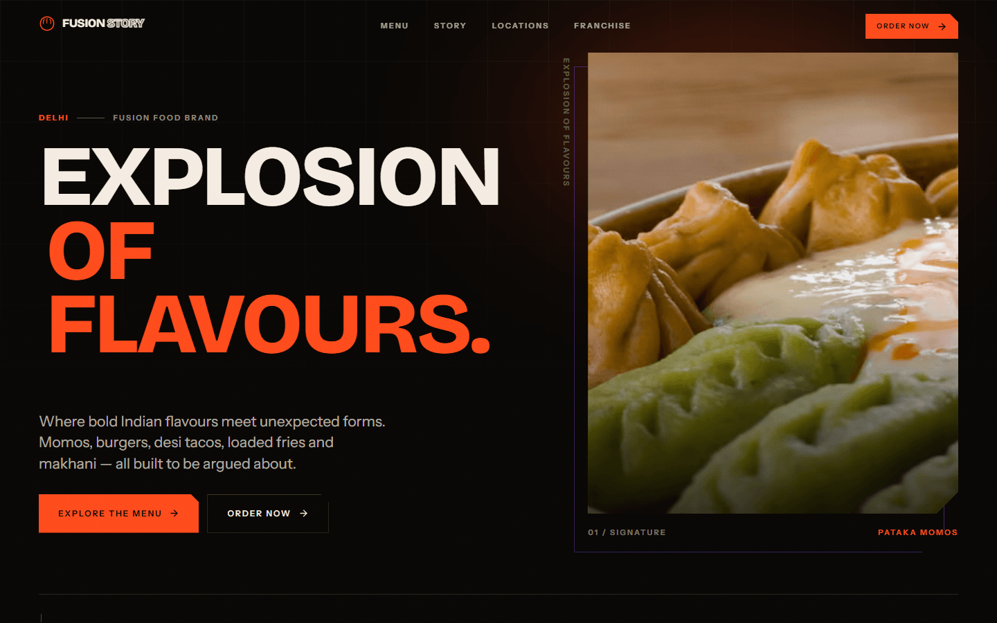 FusionStory website preview